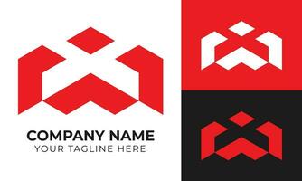 Professional creative minimal abstract business logo design template Free Vector