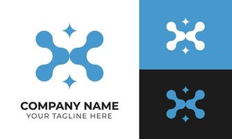 Professional creative minimal abstract business logo design template Free Vector