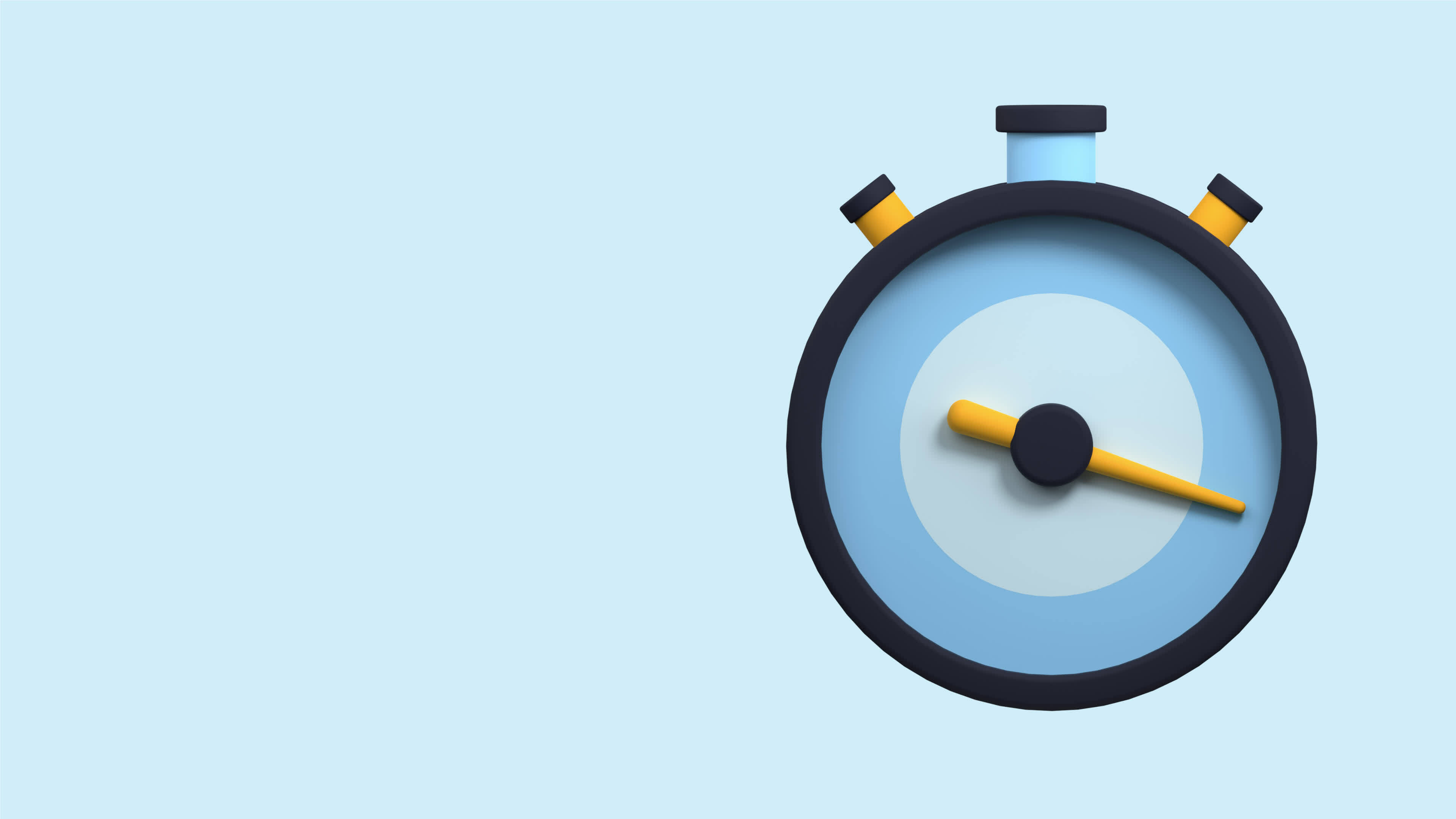 Animation of stopwatch. Stopwatch icon. Seamless and looped animation