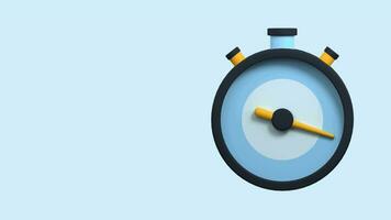 Animation of stopwatch. Stopwatch icon. Seamless and looped animation video