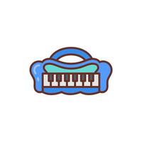 Piano icon in vector. Illustration vector