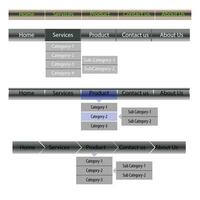 Web Navigation Elements vector