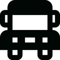 Bus transportation symbol icon vector image. Illustration of the silhouette bus transport public travel design image. EPS 10