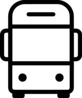 Bus transportation symbol icon vector image. Illustration of the silhouette bus transport public travel design image. EPS 10