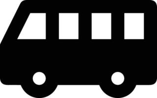 Bus transportation symbol icon vector image. Illustration of the silhouette bus transport public travel design image. EPS 10