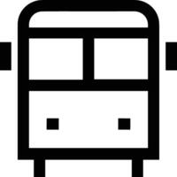 Bus transportation symbol icon vector image. Illustration of the silhouette bus transport public travel design image. EPS 10