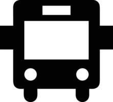 Bus transportation symbol icon vector image. Illustration of the silhouette bus transport public travel design image. EPS 10