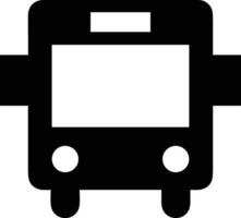 Bus transportation symbol icon vector image. Illustration of the silhouette bus transport public travel design image. EPS 10