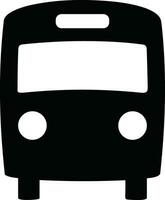 Bus transportation symbol icon vector image. Illustration of the silhouette bus transport public travel design image. EPS 10