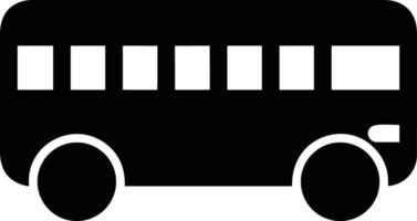 Bus transportation symbol icon vector image. Illustration of the silhouette bus transport public travel design image. EPS 10