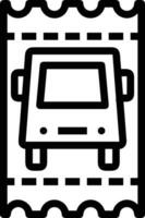 Bus transportation symbol icon vector image. Illustration of the silhouette bus transport public travel design image. EPS 10