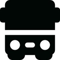 Bus transportation symbol icon vector image. Illustration of the silhouette bus transport public travel design image. EPS 10