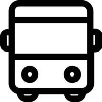 Bus transportation symbol icon vector image. Illustration of the silhouette bus transport public travel design image. EPS 10