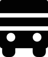 Bus transportation symbol icon vector image. Illustration of the silhouette bus transport public travel design image. EPS 10