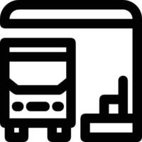 Bus transportation symbol icon vector image. Illustration of the silhouette bus transport public travel design image. EPS 10