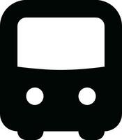 Bus transportation symbol icon vector image. Illustration of the silhouette bus transport public travel design image. EPS 10