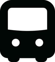 Bus transportation symbol icon vector image. Illustration of the silhouette bus transport public travel design image. EPS 10