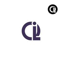 letra qi iq monograma logo diseño vector
