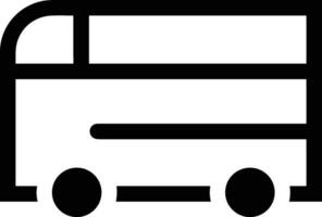 Bus transportation symbol icon vector image. Illustration of the silhouette bus transport public travel design image. EPS 10