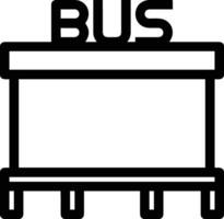 Bus transportation symbol icon vector image. Illustration of the silhouette bus transport public travel design image. EPS 10