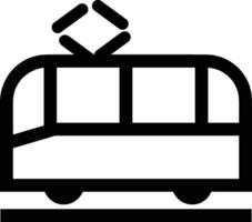 Bus transportation symbol icon vector image. Illustration of the silhouette bus transport public travel design image. EPS 10