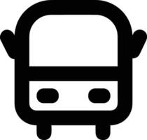 Bus transportation symbol icon vector image. Illustration of the silhouette bus transport public travel design image. EPS 10