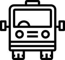 Bus transportation symbol icon vector image. Illustration of the silhouette bus transport public travel design image. EPS 10