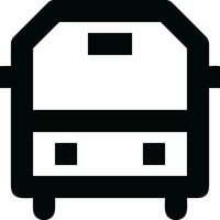 Bus transportation symbol icon vector image. Illustration of the silhouette bus transport public travel design image. EPS 10