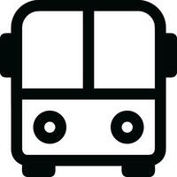 Bus transportation symbol icon vector image. Illustration of the silhouette bus transport public travel design image. EPS 10
