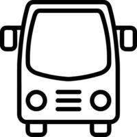 Bus transportation symbol icon vector image. Illustration of the silhouette bus transport public travel design image. EPS 10