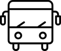 Bus transportation symbol icon vector image. Illustration of the silhouette bus transport public travel design image. EPS 10