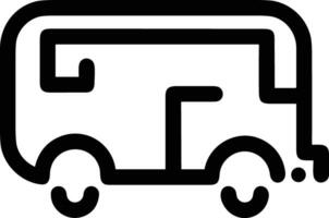 Bus transportation symbol icon vector image. Illustration of the silhouette bus transport public travel design image. EPS 10