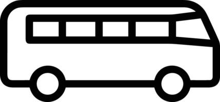 Bus transportation symbol icon vector image. Illustration of the silhouette bus transport public travel design image. EPS 10