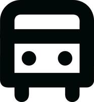 Bus transportation symbol icon vector image. Illustration of the silhouette bus transport public travel design image. EPS 10