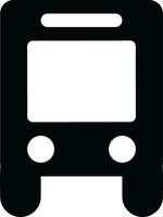 Bus transportation symbol icon vector image. Illustration of the silhouette bus transport public travel design image. EPS 10