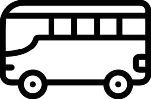 Bus transportation symbol icon vector image. Illustration of the silhouette bus transport public travel design image. EPS 10