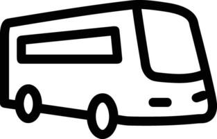 Bus transportation symbol icon vector image. Illustration of the silhouette bus transport public travel design image. EPS 10