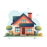 Cute House Illustration png