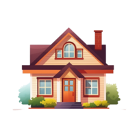 illustration de maison mignonne png