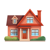 Cute House Illustration png