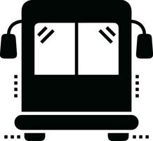 Bus transportation symbol icon vector image. Illustration of the silhouette bus transport public travel design image. EPS 10