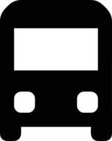 Bus transportation symbol icon vector image. Illustration of the silhouette bus transport public travel design image. EPS 10