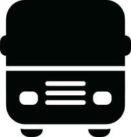 Bus transportation symbol icon vector image. Illustration of the silhouette bus transport public travel design image. EPS 10