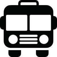 Bus transportation symbol icon vector image. Illustration of the silhouette bus transport public travel design image. EPS 10