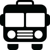 Bus transportation symbol icon vector image. Illustration of the silhouette bus transport public travel design image. EPS 10