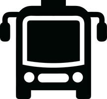 Bus transportation symbol icon vector image. Illustration of the silhouette bus transport public travel design image. EPS 10