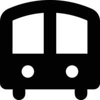 Bus transportation symbol icon vector image. Illustration of the silhouette bus transport public travel design image. EPS 10