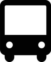 Bus transportation symbol icon vector image. Illustration of the silhouette bus transport public travel design image. EPS 10