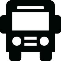 Bus transportation symbol icon vector image. Illustration of the silhouette bus transport public travel design image. EPS 10