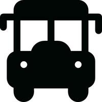 Bus transportation symbol icon vector image. Illustration of the silhouette bus transport public travel design image. EPS 10